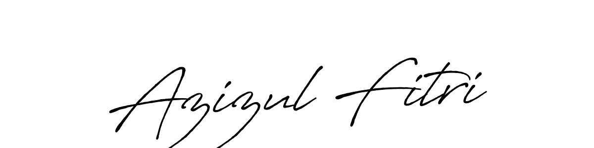 Azizul Fitri stylish signature style. Best Handwritten Sign (Antro_Vectra_Bolder) for my name. Handwritten Signature Collection Ideas for my name Azizul Fitri. Azizul Fitri signature style 7 images and pictures png