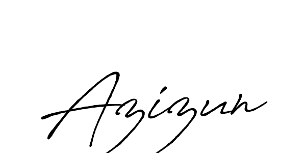 Make a beautiful signature design for name Azizun. Use this online signature maker to create a handwritten signature for free. Azizun signature style 7 images and pictures png