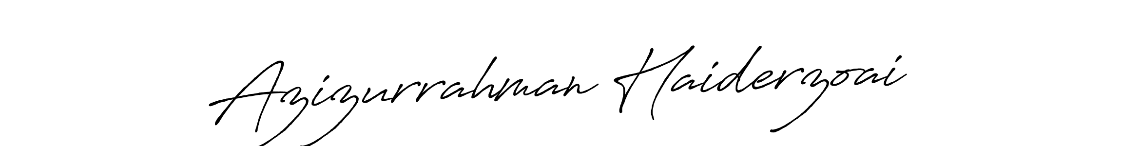 Use a signature maker to create a handwritten signature online. With this signature software, you can design (Antro_Vectra_Bolder) your own signature for name Azizurrahman Haiderzoai. Azizurrahman Haiderzoai signature style 7 images and pictures png