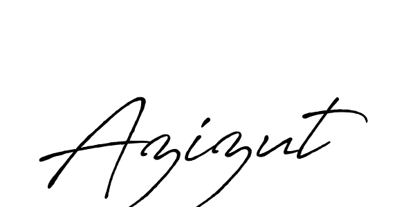 Design your own signature with our free online signature maker. With this signature software, you can create a handwritten (Antro_Vectra_Bolder) signature for name Azizut. Azizut signature style 7 images and pictures png