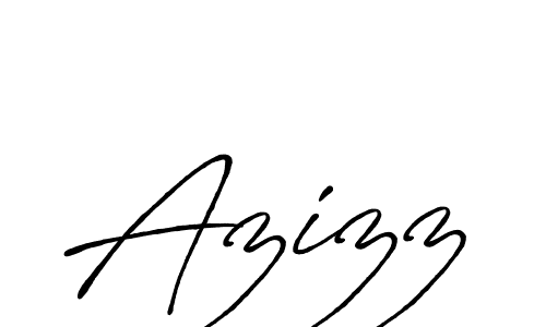 Use a signature maker to create a handwritten signature online. With this signature software, you can design (Antro_Vectra_Bolder) your own signature for name Azizz. Azizz signature style 7 images and pictures png