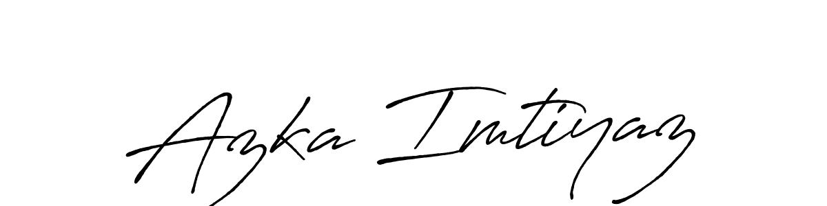 Similarly Antro_Vectra_Bolder is the best handwritten signature design. Signature creator online .You can use it as an online autograph creator for name Azka Imtiyaz. Azka Imtiyaz signature style 7 images and pictures png