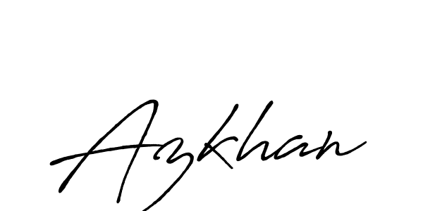 Make a beautiful signature design for name Azkhan. Use this online signature maker to create a handwritten signature for free. Azkhan signature style 7 images and pictures png