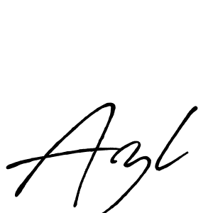 The best way (Antro_Vectra_Bolder) to make a short signature is to pick only two or three words in your name. The name Azl include a total of six letters. For converting this name. Azl signature style 7 images and pictures png