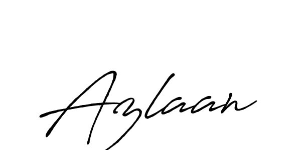 Design your own signature with our free online signature maker. With this signature software, you can create a handwritten (Antro_Vectra_Bolder) signature for name Azlaan. Azlaan signature style 7 images and pictures png