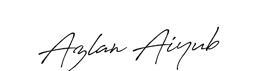 You should practise on your own different ways (Antro_Vectra_Bolder) to write your name (Azlan Aiyub) in signature. don't let someone else do it for you. Azlan Aiyub signature style 7 images and pictures png