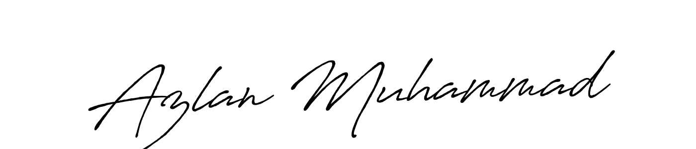 Make a short Azlan Muhammad signature style. Manage your documents anywhere anytime using Antro_Vectra_Bolder. Create and add eSignatures, submit forms, share and send files easily. Azlan Muhammad signature style 7 images and pictures png