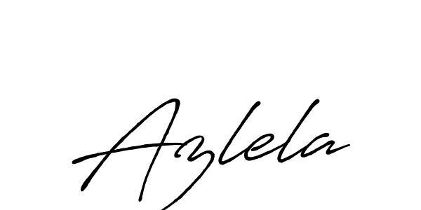 Make a beautiful signature design for name Azlela. With this signature (Antro_Vectra_Bolder) style, you can create a handwritten signature for free. Azlela signature style 7 images and pictures png