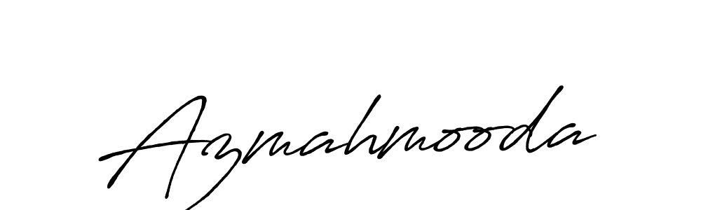 Also we have Azmahmooda name is the best signature style. Create professional handwritten signature collection using Antro_Vectra_Bolder autograph style. Azmahmooda signature style 7 images and pictures png