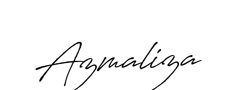 if you are searching for the best signature style for your name Azmaliza. so please give up your signature search. here we have designed multiple signature styles  using Antro_Vectra_Bolder. Azmaliza signature style 7 images and pictures png