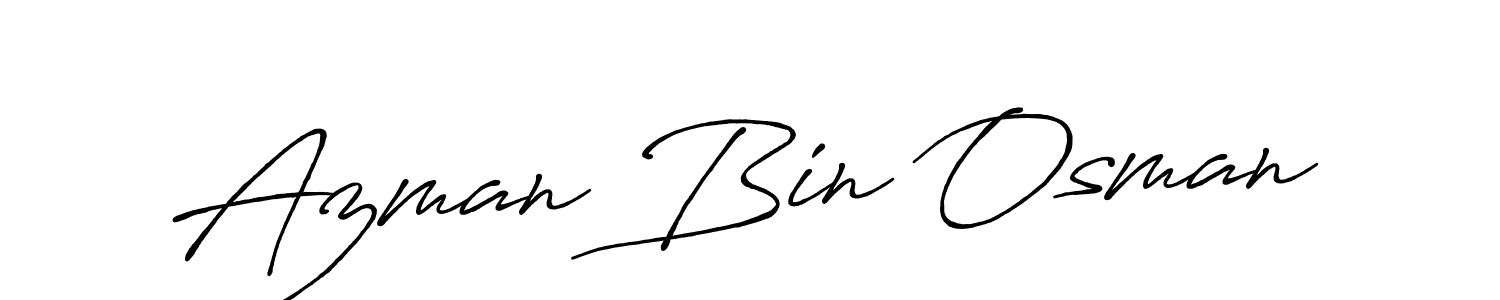 Also You can easily find your signature by using the search form. We will create Azman Bin Osman name handwritten signature images for you free of cost using Antro_Vectra_Bolder sign style. Azman Bin Osman signature style 7 images and pictures png