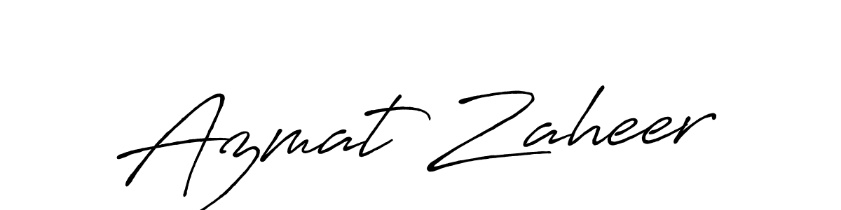 You should practise on your own different ways (Antro_Vectra_Bolder) to write your name (Azmat Zaheer) in signature. don't let someone else do it for you. Azmat Zaheer signature style 7 images and pictures png