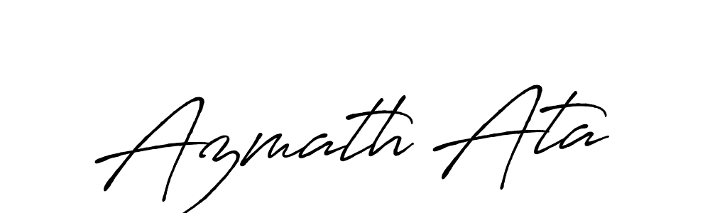 Make a beautiful signature design for name Azmath Ata. With this signature (Antro_Vectra_Bolder) style, you can create a handwritten signature for free. Azmath Ata signature style 7 images and pictures png