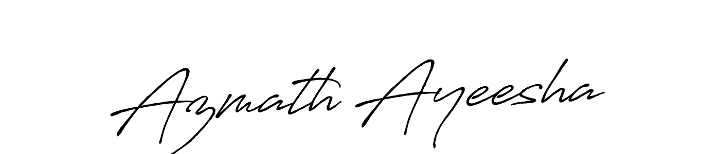 Once you've used our free online signature maker to create your best signature Antro_Vectra_Bolder style, it's time to enjoy all of the benefits that Azmath Ayeesha name signing documents. Azmath Ayeesha signature style 7 images and pictures png