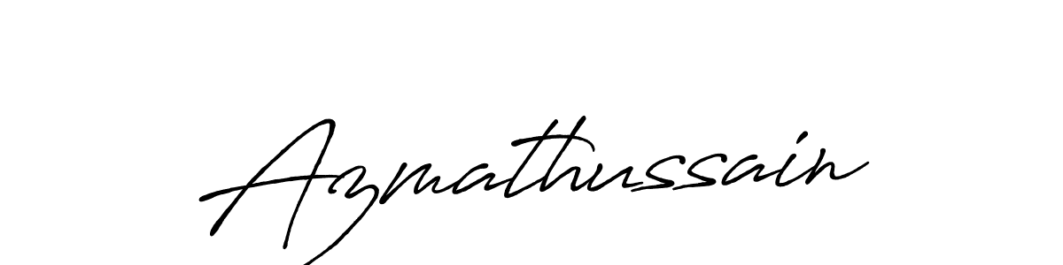 Also we have Azmathussain name is the best signature style. Create professional handwritten signature collection using Antro_Vectra_Bolder autograph style. Azmathussain signature style 7 images and pictures png