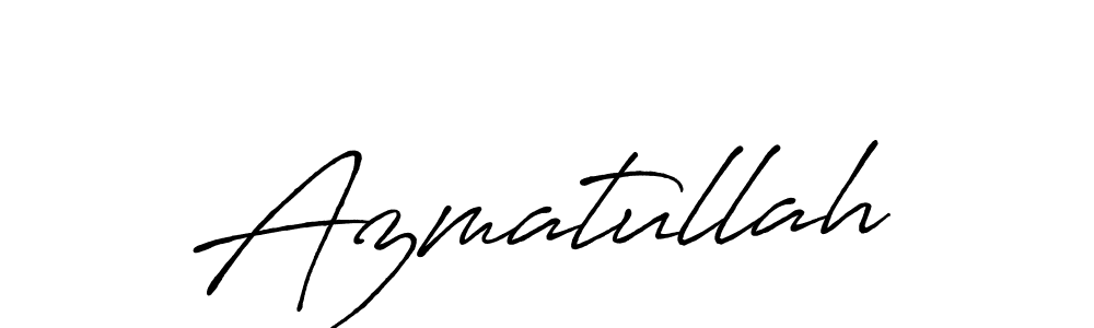 Create a beautiful signature design for name Azmatullah. With this signature (Antro_Vectra_Bolder) fonts, you can make a handwritten signature for free. Azmatullah signature style 7 images and pictures png