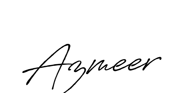 How to make Azmeer name signature. Use Antro_Vectra_Bolder style for creating short signs online. This is the latest handwritten sign. Azmeer signature style 7 images and pictures png