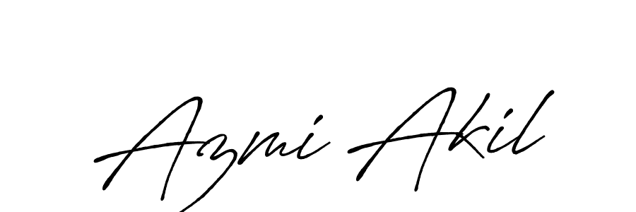 It looks lik you need a new signature style for name Azmi Akil. Design unique handwritten (Antro_Vectra_Bolder) signature with our free signature maker in just a few clicks. Azmi Akil signature style 7 images and pictures png