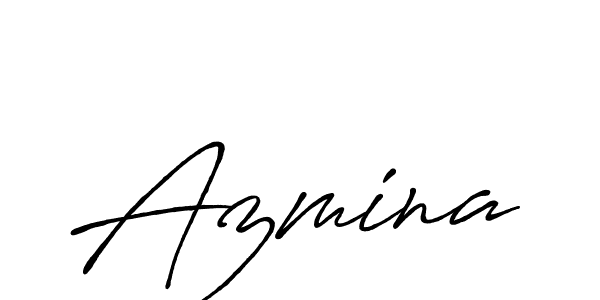 How to make Azmina name signature. Use Antro_Vectra_Bolder style for creating short signs online. This is the latest handwritten sign. Azmina signature style 7 images and pictures png