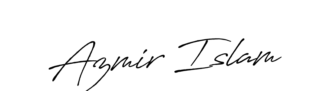 How to make Azmir Islam name signature. Use Antro_Vectra_Bolder style for creating short signs online. This is the latest handwritten sign. Azmir Islam signature style 7 images and pictures png