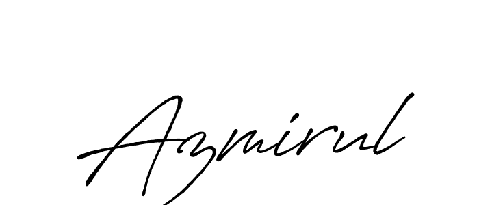Make a beautiful signature design for name Azmirul. Use this online signature maker to create a handwritten signature for free. Azmirul signature style 7 images and pictures png