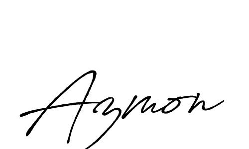 How to make Azmon name signature. Use Antro_Vectra_Bolder style for creating short signs online. This is the latest handwritten sign. Azmon signature style 7 images and pictures png