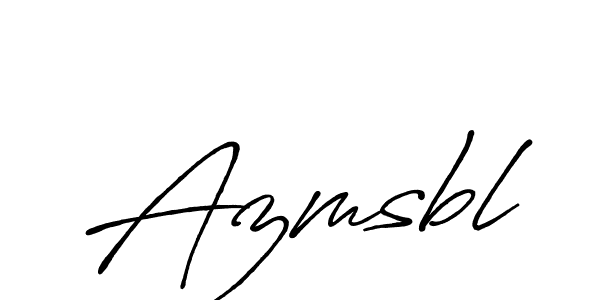 Also we have Azmsbl name is the best signature style. Create professional handwritten signature collection using Antro_Vectra_Bolder autograph style. Azmsbl signature style 7 images and pictures png