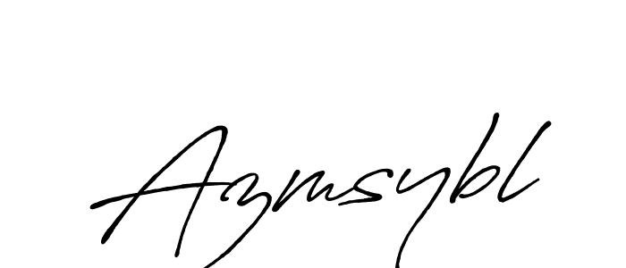 Make a beautiful signature design for name Azmsybl. With this signature (Antro_Vectra_Bolder) style, you can create a handwritten signature for free. Azmsybl signature style 7 images and pictures png