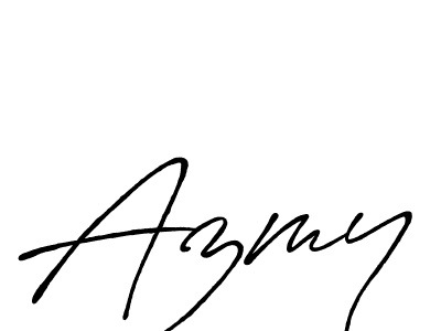 Antro_Vectra_Bolder is a professional signature style that is perfect for those who want to add a touch of class to their signature. It is also a great choice for those who want to make their signature more unique. Get Azmy name to fancy signature for free. Azmy signature style 7 images and pictures png