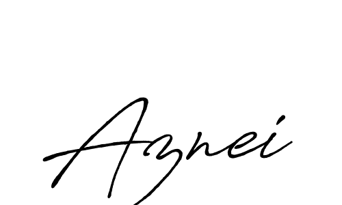 Create a beautiful signature design for name Aznei. With this signature (Antro_Vectra_Bolder) fonts, you can make a handwritten signature for free. Aznei signature style 7 images and pictures png