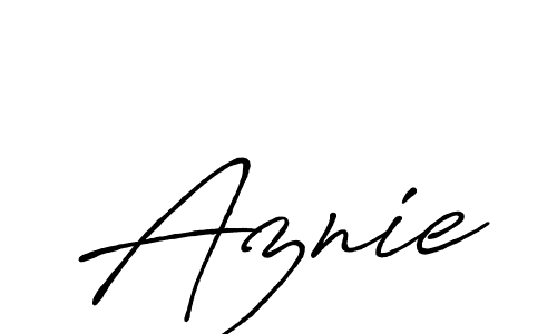 The best way (Antro_Vectra_Bolder) to make a short signature is to pick only two or three words in your name. The name Aznie include a total of six letters. For converting this name. Aznie signature style 7 images and pictures png