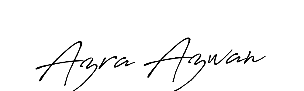 Antro_Vectra_Bolder is a professional signature style that is perfect for those who want to add a touch of class to their signature. It is also a great choice for those who want to make their signature more unique. Get Azra Azwan name to fancy signature for free. Azra Azwan signature style 7 images and pictures png