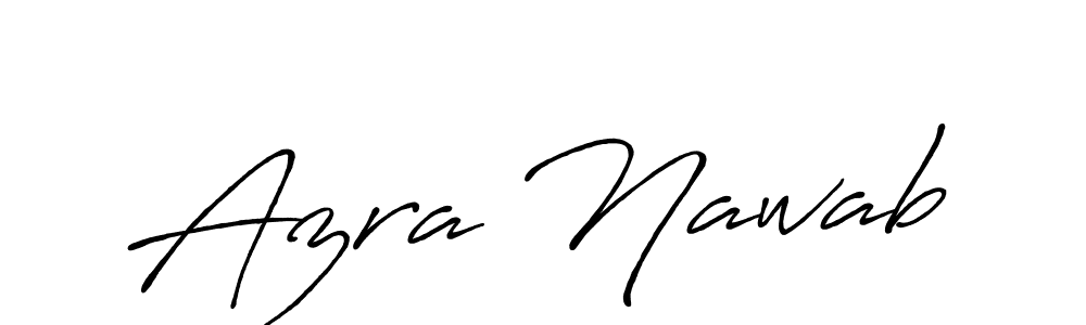 Antro_Vectra_Bolder is a professional signature style that is perfect for those who want to add a touch of class to their signature. It is also a great choice for those who want to make their signature more unique. Get Azra Nawab name to fancy signature for free. Azra Nawab signature style 7 images and pictures png