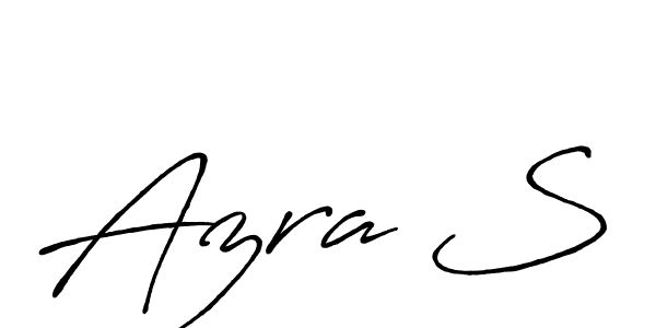 Design your own signature with our free online signature maker. With this signature software, you can create a handwritten (Antro_Vectra_Bolder) signature for name Azra S. Azra S signature style 7 images and pictures png