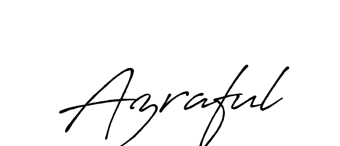 How to make Azraful name signature. Use Antro_Vectra_Bolder style for creating short signs online. This is the latest handwritten sign. Azraful signature style 7 images and pictures png