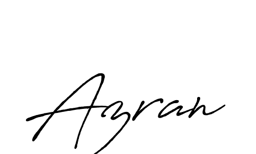 Azran stylish signature style. Best Handwritten Sign (Antro_Vectra_Bolder) for my name. Handwritten Signature Collection Ideas for my name Azran. Azran signature style 7 images and pictures png