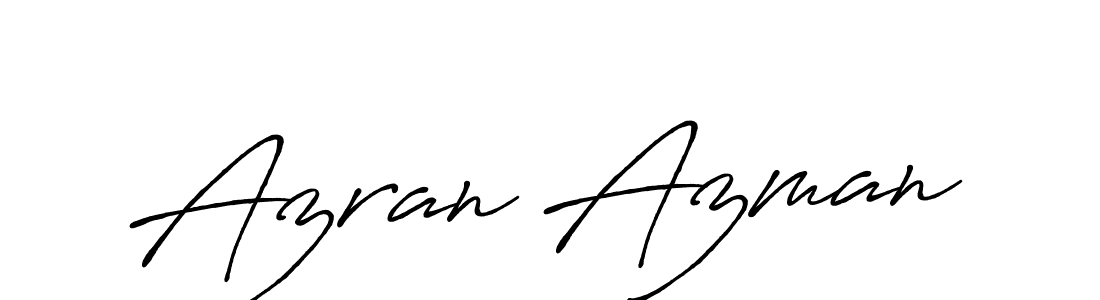 How to make Azran Azman name signature. Use Antro_Vectra_Bolder style for creating short signs online. This is the latest handwritten sign. Azran Azman signature style 7 images and pictures png