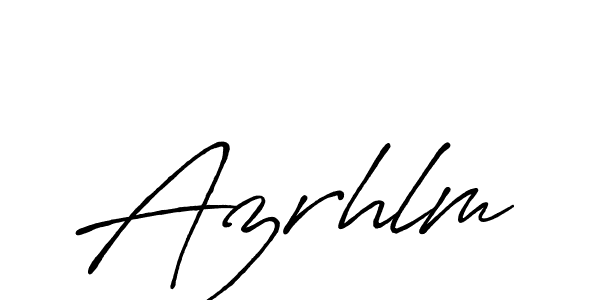 Make a beautiful signature design for name Azrhlm. Use this online signature maker to create a handwritten signature for free. Azrhlm signature style 7 images and pictures png