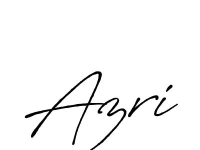 Azri stylish signature style. Best Handwritten Sign (Antro_Vectra_Bolder) for my name. Handwritten Signature Collection Ideas for my name Azri. Azri signature style 7 images and pictures png