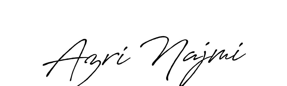 You should practise on your own different ways (Antro_Vectra_Bolder) to write your name (Azri Najmi) in signature. don't let someone else do it for you. Azri Najmi signature style 7 images and pictures png