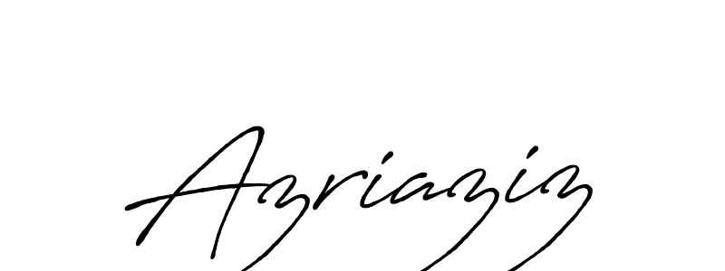 Also You can easily find your signature by using the search form. We will create Azriaziz name handwritten signature images for you free of cost using Antro_Vectra_Bolder sign style. Azriaziz signature style 7 images and pictures png