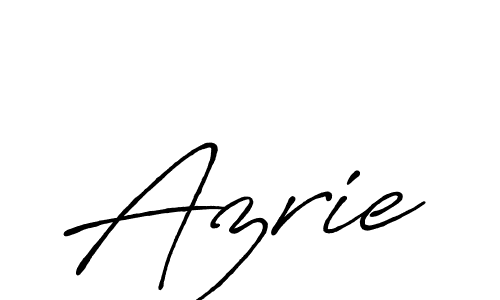 Make a beautiful signature design for name Azrie. With this signature (Antro_Vectra_Bolder) style, you can create a handwritten signature for free. Azrie signature style 7 images and pictures png