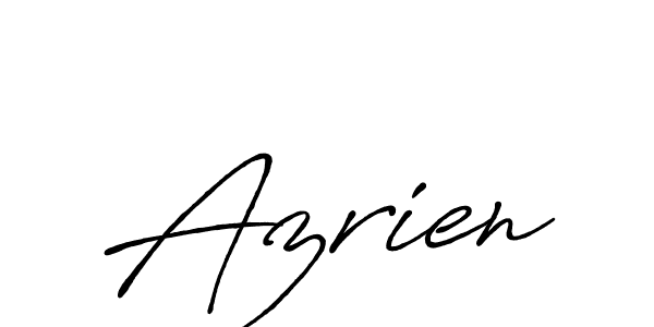 Best and Professional Signature Style for Azrien. Antro_Vectra_Bolder Best Signature Style Collection. Azrien signature style 7 images and pictures png