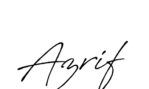 The best way (Antro_Vectra_Bolder) to make a short signature is to pick only two or three words in your name. The name Azrif include a total of six letters. For converting this name. Azrif signature style 7 images and pictures png