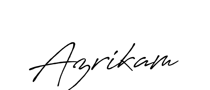 Azrikam stylish signature style. Best Handwritten Sign (Antro_Vectra_Bolder) for my name. Handwritten Signature Collection Ideas for my name Azrikam. Azrikam signature style 7 images and pictures png