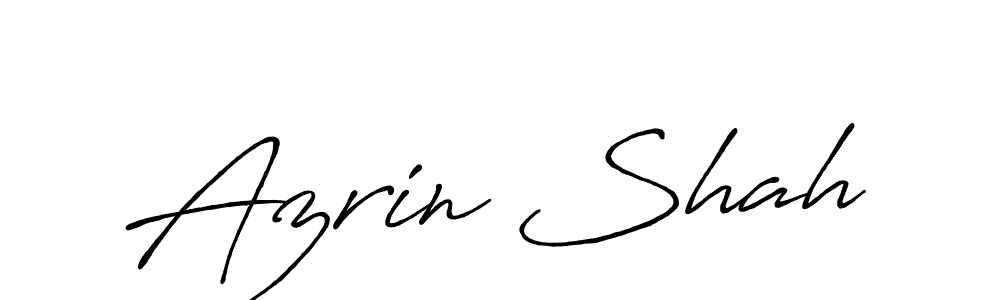 Design your own signature with our free online signature maker. With this signature software, you can create a handwritten (Antro_Vectra_Bolder) signature for name Azrin Shah. Azrin Shah signature style 7 images and pictures png