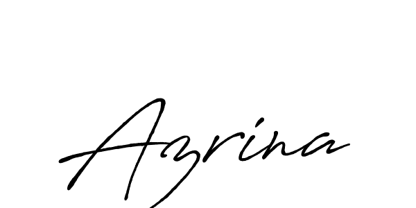 Similarly Antro_Vectra_Bolder is the best handwritten signature design. Signature creator online .You can use it as an online autograph creator for name Azrina. Azrina signature style 7 images and pictures png