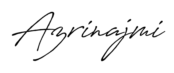The Antro_Vectra_Bolder typeface gives name Azrinajmi a refined look. Suitable for certificates, diplomas, and official verification. Azrinajmi signature style 7 images and pictures png