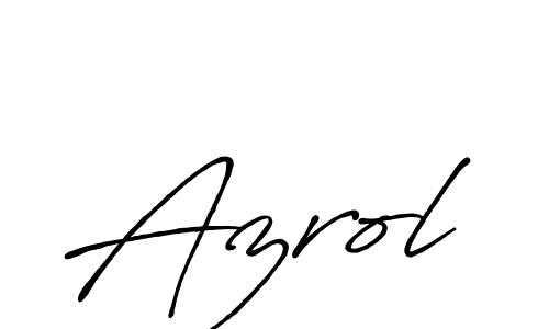 Design your own signature with our free online signature maker. With this signature software, you can create a handwritten (Antro_Vectra_Bolder) signature for name Azrol. Azrol signature style 7 images and pictures png