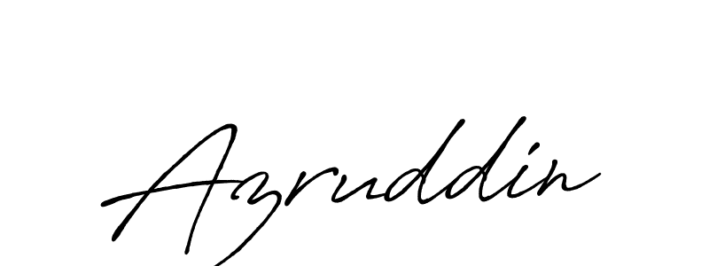 Azruddin stylish signature style. Best Handwritten Sign (Antro_Vectra_Bolder) for my name. Handwritten Signature Collection Ideas for my name Azruddin. Azruddin signature style 7 images and pictures png